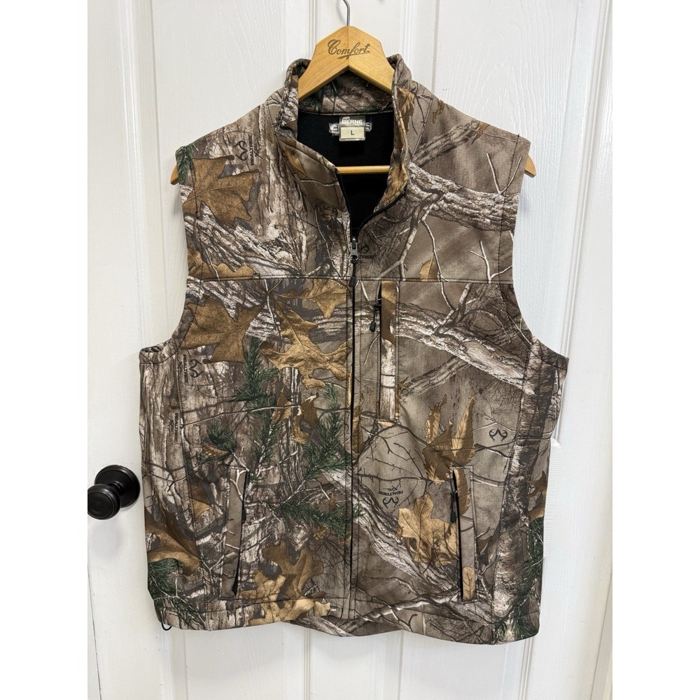 Berne Realtree Xtra Camo Vest Soft Shell Hunting Men's Large Outdoors Edge